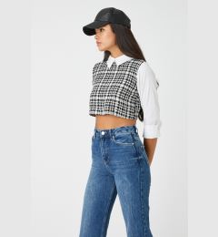 Снимка на Koton Women's Black Plaid Shirt