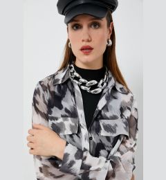 Снимка на Koton Women's Gray Patterned Shirt