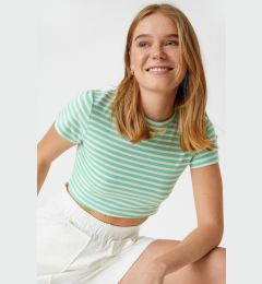 Снимка на Koton Women's Green Striped T-Shirt