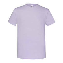 Снимка на Lavender Men's Combed Cotton T-shirt Iconic Sleeve Fruit of the Loom