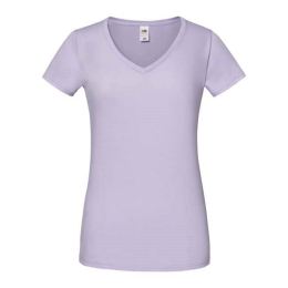 Снимка на Lavender Women's T-shirt Iconic Vneck Fruit of the Loom