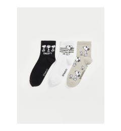 Снимка на LC Waikiki 3-Pack Snoopy Women's Printed Crew Neck Socks