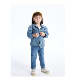 Снимка на LC Waikiki Basic Baby Girl Jean Trousers with Elastic Waist