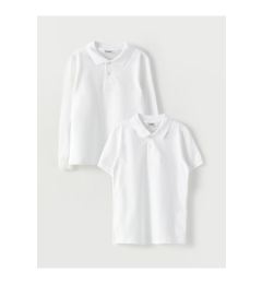 Снимка на LC Waikiki Basic Boys' Polo Neck T-Shirt 2-Pack