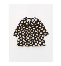 Снимка на LC Waikiki Bebe Collar Long Sleeve Printed Baby Girl Dress