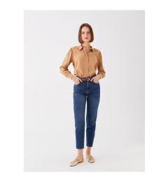 Снимка на LC Waikiki Belted Waist Mom Fit Women's Jean Trousers