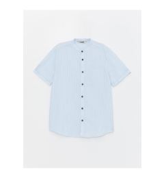 Снимка на LC Waikiki Big Collar Striped Short Sleeve Boy Shirt