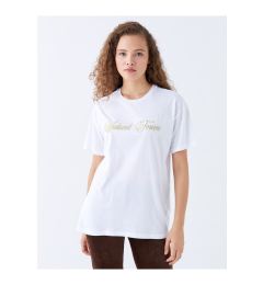 Снимка на LC Waikiki Crew Neck Embroidered Short Sleeve Women's T-Shirt