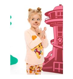 Снимка на LC Waikiki Crew Neck Long Sleeve Paw Patrol Printed Baby Girl Pajama Set