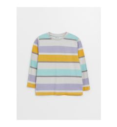 Снимка на LC Waikiki Crew Neck Long Sleeve Striped Baby Boy T-Shirt