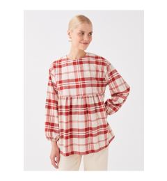 Снимка на LC Waikiki Crew Neck Plaid Long Sleeve Women's Tunic