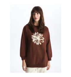 Снимка на LC Waikiki Crew Neck Printed Long Sleeve Women's Sweatshirt Tunic