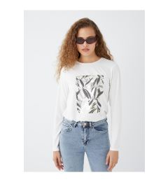 Снимка на LC Waikiki Crew Neck Printed Long Sleeve Women's T-Shirt