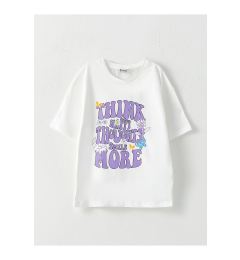 Снимка на LC Waikiki Crew Neck Printed Short Sleeve Cotton Girls' T-Shirt