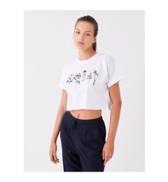 Снимка на LC Waikiki Crew Neck Printed Short Sleeve Women's Crop