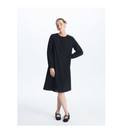 Снимка на LC Waikiki Crew Neck Self-Patterned Long Sleeve Women's Dress