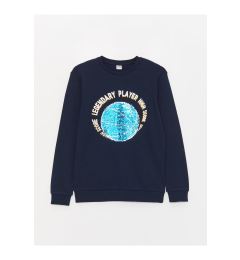 Снимка на LC Waikiki Crew Neck Sequin Embroidered Long Sleeve Boy's T-Shirt