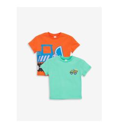 Снимка на LC Waikiki Crew Neck Short Sleeve Printed Baby Boy T-Shirt, Pack of 2