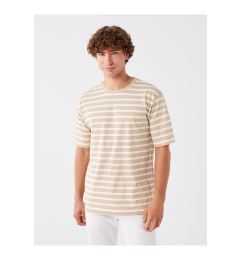 Снимка на LC Waikiki Crew Neck Short Sleeve Striped Combed Cotton Men's T-Shirt