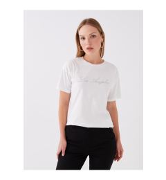 Снимка на LC Waikiki Crew Neck Stone Printed Short Sleeve Women's T-Shirt