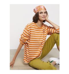 Снимка на LC Waikiki Crew Neck Striped Long Sleeve Cotton Women's T-Shirt