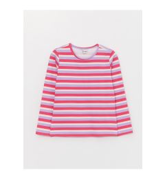 Снимка на LC Waikiki Crew Neck Striped Long Sleeve Girl's T-Shirt