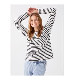 Снимка на LC Waikiki Crew Neck Striped Long Sleeve Women's T-Shirt