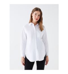 Снимка на LC Waikiki Front Button Closure Plain Long Sleeve Poplin Maternity Shirt