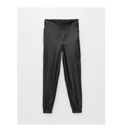 Снимка на LC Waikiki Girls' Elastic Waist Leather Look Jogger Pants