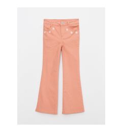 Снимка на LC Waikiki Girls' Embroidered Gabardine Flare Trousers