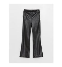 Снимка на LC Waikiki Girls' Leather-Look Pants with Elastic Waist.