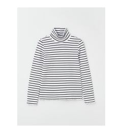 Снимка на LC Waikiki High Neck Striped Long Sleeve Girls T-Shirt