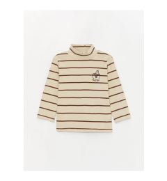 Снимка на LC Waikiki LCW baby Turtleneck Long Sleeve Striped Baby Boy T-Shirt