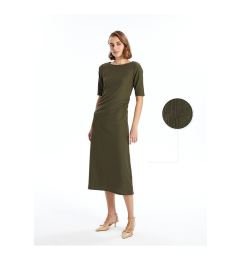 Снимка на LC Waikiki LCW Crew Neck Textured Women's Dress