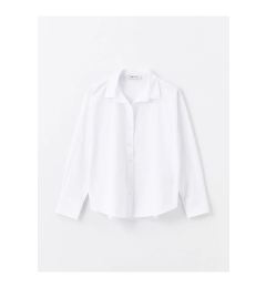 Снимка на LC Waikiki LCW ECO Optic White Plain Long Sleeve Women's Shirt