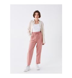 Снимка на LC Waikiki Lcw Elastic Waist Plain Linen Blend Women's Trousers