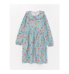 Снимка на LC Waikiki LCW Kids Baby Collar Patterned Long Sleeve Girls' Dress