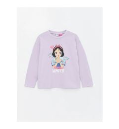 Снимка на LC Waikiki LCW Kids Crew Neck Cotton Princess Printed Long Sleeve Girls' T-Shirt