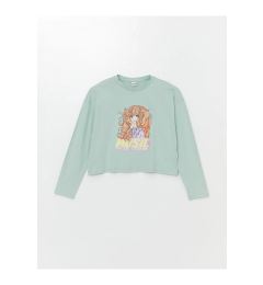 Снимка на LC Waikiki LCW Kids Crew Neck Long Sleeve Girl's Crop T-Shirt