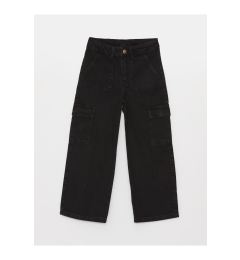 Снимка на LC Waikiki LCW Kids Wideleg Girl's Cargo Jean Trousers