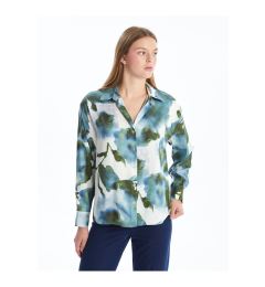 Снимка на LC Waikiki Lcw Patterned Oversize Satin Women's Shirt