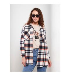 Снимка на LC Waikiki Lcw Plaid Long Sleeve Oversize Gabardine Women's Lumberjack Shirt Jacket