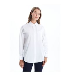 Снимка на LC Waikiki Lcw Plain Long Sleeve Oversize Poplin Women's Shirt