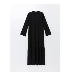 Снимка на LC Waikiki LCW Stand Collar Straight Long Sleeve Women's Dress