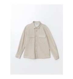 Снимка на LC Waikiki LCW Vision Beige Long Sleeve Boy Shirt Jacket