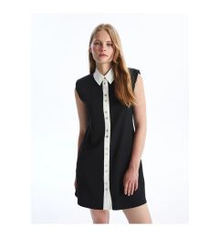 Снимка на LC Waikiki LCW Vision New Black Women's Plain Shirt Dress