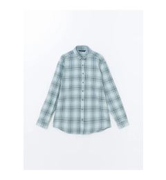 Снимка на LC Waikiki LCWAIKIKI Classic Green Plaid Regular Fit Long Sleeve Plaid Gabardine Men's Shirt