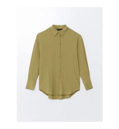 Снимка на LC Waikiki LCWAIKIKI Classic Light Khaki Textured Women's Shirt