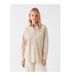 Снимка на LC Waikiki LCWAIKIKI Women's Classic Plain Long Sleeve Oversize Poplin Shirt