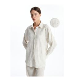 Снимка на LC Waikiki Lcwk Textured Oversize Women's Shirt